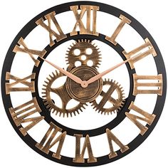 an image of a clock with gears on it