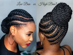 Mambo Twist, Flat Twist Hairstyles, Cornrows Braids For Black Women, Flat Twist Updo, Havana Twist, Braided Hairdo