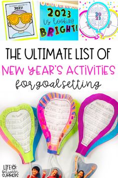 the ultimate list of new year's activities for students to practice their writing skills