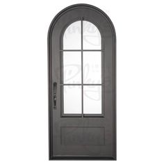 Air 8 - Single Full Arch - Pinky's Iron Doors Arched Entry Doors, Arched Front Door, Replacing Front Door, Steel Doors And Windows, Metal Front Door, Iron Entry Doors, Simple Interest, Instant Loans, Steel Windows