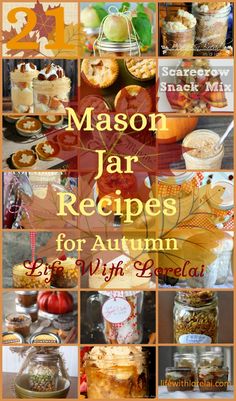 mason jar recipes for autumn and fall