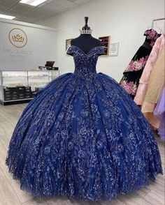 Navy Quinceanera Dresses, Dark Blue Quinceanera Dresses, Sparkly Quinceanera Dresses, Navy Blue Quinceanera Dresses, Blue Quince Dress, Royal Blue Quinceanera Dresses, Graduation Ball, Starry Night Dress, Blue Sweet 16