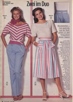 Early 90s Fashion, Burda Magazine, Sewing Darts, 1980s Fashion Trends, 80s Pastel, 80s Fashion Trends, 1980s Women, 90s Fashion Women, 60s 70s Fashion