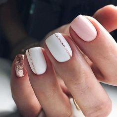 Cute Spring Nails, Super Nails, Nail Art Wedding, Spring Nail Art, Trendy Nail Design, Ideas Nails, Nail Decorations, Gold Nails, Trendy Nails