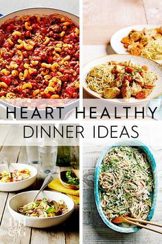 healthy dinner ideas with text overlay