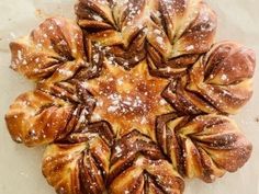 Sourdough Chocolate Star Bread Chocolate Star Bread, Snowflake Bread, Pantry Mama, Sourdough Brioche, Star Bread, Chocolate Stars, Sourdough Starter Discard Recipe, Bakers Chocolate, Bread Shaping