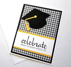 a card with a graduation cap on it