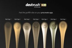 an ad for deburush showing the different types of toothbrushes in various colors