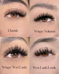 Eyelash Extensions Styles For Round Eyes, Cluster Lash Extensions, Eyelash Extensions For Big Eyes, Fake Lashes Natural, 1d Lashes, Angel Lash Extensions, Lash Extensions For Hooded Eyes, People With Big Eyes