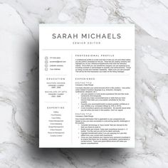 the professional resume template is ready to be used for any job or other type of work