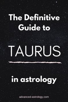 the text reads, the definitive guide to aris in astrology on a black background