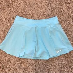 Nike Dri Fit Skort Golf Tennis Light Blue Size Medium Brand New, No Tags Measurements In Photos Color: Light Baby Blue Shorts Attached Fit And Flare Style From No Pet No Smoke House Blue Sports Skort With Pockets, Stretch Blue Tennis Skirt With Pockets, Blue Stretch Tennis Skirt With Pockets, Blue Sports Skort, Blue Sports Skort Short Length, Blue Sport Skort Short Length, Blue Short Tennis Skirt For Sports, Fitted Blue Skort For Sports, Casual Blue Tennis Skirt For Sports