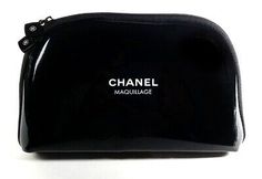 Chanel Make Up Bag, Chanel Cosmetic Bag, Chanel Makeup Bag, Designer Makeup Bag, Pink Pvc, Chanel Cosmetics, Black Makeup Bag, Dark Wave, Cute Makeup Bags