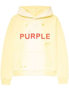 banana yellow cotton French terry lining ombré effect logo print to the front classic hood long sleeves front pouch pocket ripped detailing straight hem When buying this unisex item, keep in mind that it is graded in standard men's sizing. Banana Yellow, Yellow Hoodie, Swag Outfits For Girls, Cute Comfy Outfits, Simple Trendy Outfits, Cute Simple Outfits, Teenage Fashion Outfits, Pink Hoodie, Cotton Hoodie