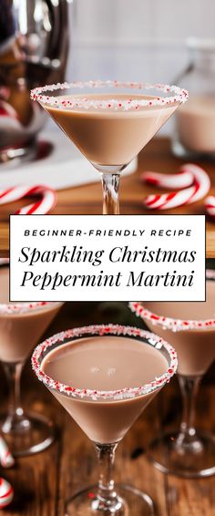 Image for Sparkling Christmas Peppermint Martini Chocolate Peppermint Martini, Christmas Beverages, Food Processor Uses, Holiday Beverages, Holidays Recipes, Alcohol Beverages