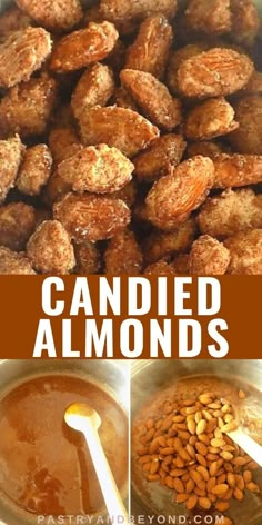 an image of candied almonds and peanut butter