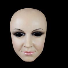 (eBay) TRANSKIN Silicone Mask Movie Props Realistic Female Face Masks Crossdressing Mask Movie, Silicone Mask, Silicone Masks, Rubber Face, Female Mask, Women Lipstick, Head Mask, Costume Masks, Halloween Masquerade