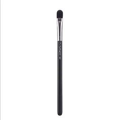 Color: Black Base Flat Medium-Sized For Powed/Liquid Application Traditional Synthetic Fiber Bristles Approx. Meas. 19 Cm Length No Trades Free Gift W/Purchase Same-Day Shipping Eyeit-Buyit Makeup Mac, Mac Makeup, Makeup Tools Brushes, Synthetic Fiber, Makeup Cosmetics, Mac Cosmetics, Free Gift, Makeup Brushes, Womens Makeup