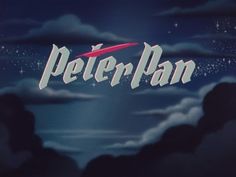 the title for peter pan is shown in this animated scene from the television series, peter pan