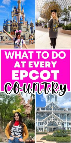 what to do at every epot country in disney world, including the castle and other attractions