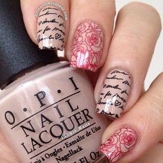 Romantic nails | See more nail designs at http://www.nailsss.com/nail-styles-2014/ Romantic Nails, Nagel Tips