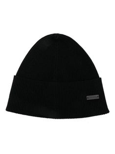 black cashmere ribbed knit logo patch to the front turn-up brim bowl crown pull-on style We've partnered with Good On You — an independent agency that rates how brands perform in relation to their impact on the planet, people and animals, with a multi-criteria rating simplified to a five points scale. In order to be awarded our conscious label, larger brands need to score a minimum of four out of five ('Good'), while smaller brands must score at least three out of five ('It's a start'). This item comes from a brand rated five out of five ('Great') by Good on You at the time it was added on FARFETCH. Please note, this is a brand-level rating and does not guarantee that this product is made with conscious materials. Learn more about what makes a product Conscious on our Conscious Criteria pa Stylish Logo, Knit Logo, Mens Cashmere, Cashmere Beanie, Planet People, Favorite Sweater, Knitting Designs, Keep Warm, Beanie Hats