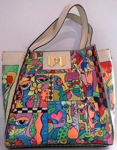 Hand Painted Bags, Pop Art Fashion, Custom Handbags, Embellished Shoes, Hiking Bag