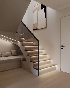 تحت الدرج, Staircase Interior Design, Staircase Design Modern, Design Modern House, Kitchen Updates, Stairs Design Modern, Home Design Floor Plans, Lan Can