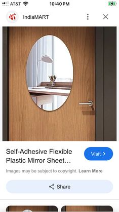 an instagram page for self - adhesive flexible plastic mirror sheet