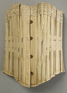 1902-1905, american, probably summer corset Skeleton Corset, Modern Corset, Evening Suit, Cotton Corset, White Embroidered Dress, Mesh Corset, Vintage Corset, Costume Institute