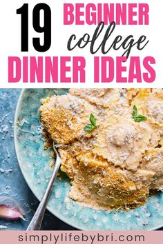 college dinner ideas Quick College Dinners, College Dinner Ideas, Easy Dinner Recipes For One, College Meal Planning