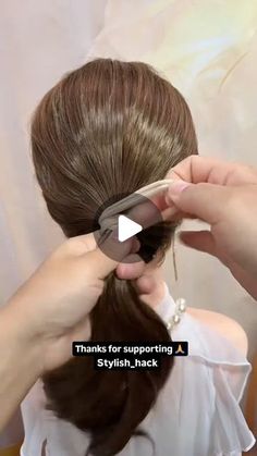 sty.lish_hack on Instagram: "🔎Easy hairstyles 💇‍♀️for trendy girls follow us for more intresting beauty tips.🌹
.
.
.
.
.
.
.
.
.
.
.
.
.
.
#reels #haircare #hairideas #hair #fashion
#views #100kviewsin24hrs" Hair Fashion, Gold Jewelry Fashion, Hair Updos, Hair Hacks, Hair Tutorial, Easy Hairstyles, Beauty Tips, Follow Us, Beauty Hacks