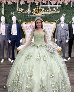 Light Green Ball Gown, Light Green Quince, Lavender Prom Dress Long, Green Quinceanera Dress, Emerald Green Quinceanera Dresses