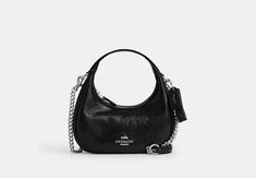 Patent leather Inside zip pocket Zip-top closure fabric lining Handles with 5 drop Detachable strap with 23 1/2 drop for shoulder or crossbody wear 7 3/4 (L) x 4 (H) x 2 1/2 (W) Style No. CW036 Sneakers Smart Casual, Coach Mini Bag, Crossbody Bag Coach, Coach Bags Outlet, Sling Bag Mini, Heel Accessories, Coach Outlet, Mini Crossbody Bag, Mini Crossbody