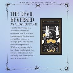 the devil reversed as a love quote