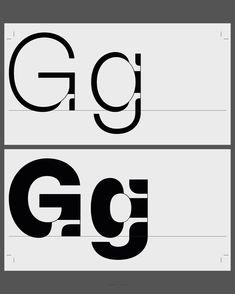 some type of font that is black and white with the letter g in it's center