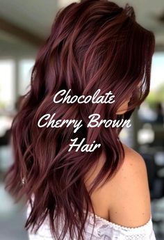 Cherry Brown Hair, Cherry Brown, Color Ideas, Style Ideas, Hair Ideas, Brown Hair, Curly Hair, Curly Hair Styles, Short Hair Styles