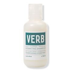 Travel Size Hydrating Shampoo - HYDRATING SHAMPOO 2.3FLOZBenefitsGently cleanses hairReplenishes moistureSmooths and nourishesKey IngredientsArgan oil contains antioxidants and helps to hydrate hair and minimize frizzPro-vitamin b5 helps to retain moisture and give hair a smoother appearanceResearch ResultsVerb Hydrating Collection smooths hair by 90%Verb Hydrating Collection reduces hair tangles by 90%*Proven results in a third-party testing lab - Travel Size Hydrating Shampoo Dove Dry Shampoo, Shampoo Travel Size, Shampoo Design, Travel Shampoo, Toning Shampoo, Hair Cleanse, Hydrating Shampoo, Conditioner Bar, Fresh Hair