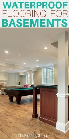 an open floor plan with pool table and billiard