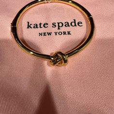 Kate Spade Gold Hinge Bangle Bracelet Dust Bag New With Tags Kate Spade Aesthetic, Chic Kate Spade Gold Bracelets, Kate Spade Bangle Bracelet, Kate Spade Formal Bangle Bracelet, Chic Gold Kate Spade Bracelets, Kate Spade Party Bangle Jewelry, Kate Spade Gold Bracelet, Kate Spade Gold Bangle, Adjustable Gold Kate Spade Bracelets