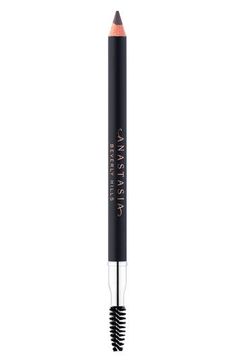 What it is: A pencil that defines and fills in brows for a natural, balanced look. What it does: It goes on smoothly with a long-lasting, easy-to-blend formula in a variety of shades, making brow touchups hassle free. How to use: On moist or dry skin, using short strokes and a light touch, fill in the brow and extend where needed. Using the spoolie end of the duo pencil, gently blend in with short upward strokes. Use on its side for maximum coverage. 0.03 oz. Cruelty-free Made in the USA Best Brow Products, Chelsea Houska Hair, Perfect Brow, Brow Tutorial, Brow Pen, Anastasia Beverly Hills Brow, Fill In Brows, Eyebrow Stencil, Eyebrow Kits