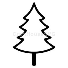 a black and white drawing of a christmas tree