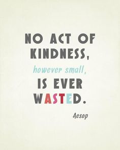 a quote from aessop about kindness