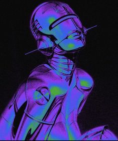 A Robot, Neon Blue, Neon Colors, Neon, Tumblr, Green