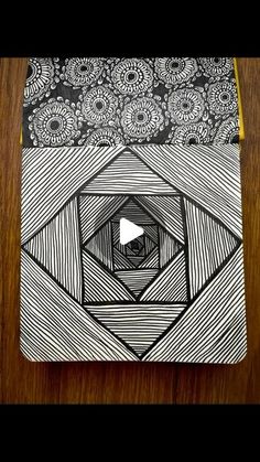 Kristiina Kaunisaho on Instagram: "This is one of my video which went viral here ☺️ And it has over 1.2 million views 😱 #viralvideos 

Materials: Royal Talens Art Creation sketchbook (12x12cm, 140 g/m² paper), Tombow Fudenosuke brushpen 

#kristiinakaunisaho #howtodraw #howtodrawdoodle #drawwithme #arttok #art #artist #drawtok #zentangle #zendoodle #zenart #zentangleartist #doodle #doodleartist #doodlepattern #zentanglepattern #artoftheday #artoftiktokktok #fyp #foryou #traditionalart #traditionalartist #finelinerart #zentangleart #onthisday" Simple Sketches, Fineliner Art, Optical Illusion Drawing, Zentangle Ideas, Illusion Drawings, Relaxing Art, Zen Art, Zen Doodle