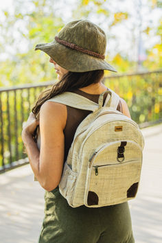 One of our favorite bags for traveling. It fits sunglasses, phone, sunscreen, wallet, sweater, water bottle, umbrella, and air pods. Fits all you need for a day out.  Also, matches larger natural backpack which is perfect for mom and me! Travel Day Bag, Bags For Traveling, Mom And Me, Matching Mom, Air Pods, Small Backpack