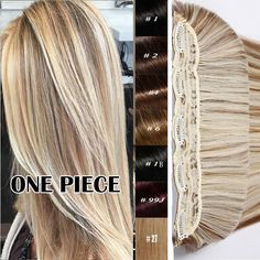 Highlight THICK One Piece 100% Remy Human Hair Extensions Clip in 3/4 Full Head One Piece Invisible 5Clips is flexible to use by your choice Soft, Silky, Straight, Reusable! We offer 24 Hours Dispatch  and items will be shipped within 24hrs after getting you verified payment(except weekend and holiday); Wholesale by our own professional hair extensions factory; Our factory use to supply many well-knoen store in Europe and UK; Please Feel free to contact us via eaby message if you have any proble Hair Extension Tips And Tricks, Professional Hair Extensions, Human Hair Pieces, Hair Extensions Clip, Extensions Clip In, 100 Remy Human Hair, Remy Human Hair Extensions, Real Human Hair, Professional Hair