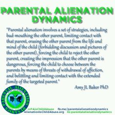 an advertisement for the parent and child's rights act on parental alienation dynamics