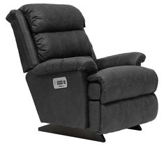 the reclining chair is shown in grey