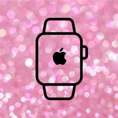 an apple watch on a pink background